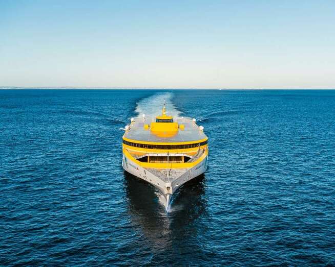 El Bajamar Express zarpó este viernes desde el puerto de Perth, en Australia (Foto TA)